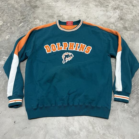 Miami Dolphins NFL On Friend Throwback Sweater Size Medium NFL Tag - Picture 1 of 7